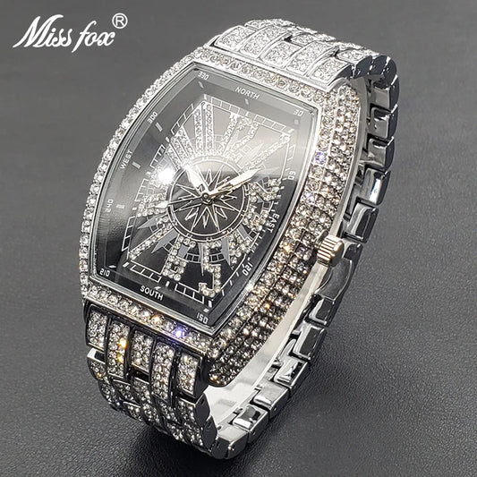 Classic Dial Diamond Watch For Men