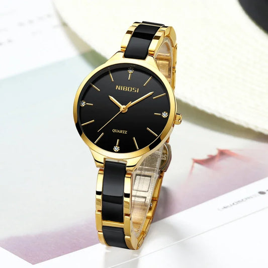 NIBOSI Ceramic Wrist Watch